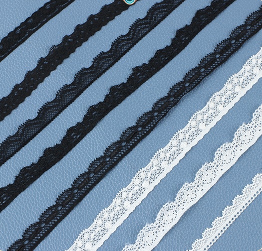 Nylon /spandex Ethnic elastic Lace Ribbon For Clothing Shoes Accessories