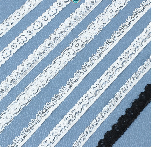 Nylon /spandex Ethnic elastic Lace Ribbon For Clothing Shoes Accessories