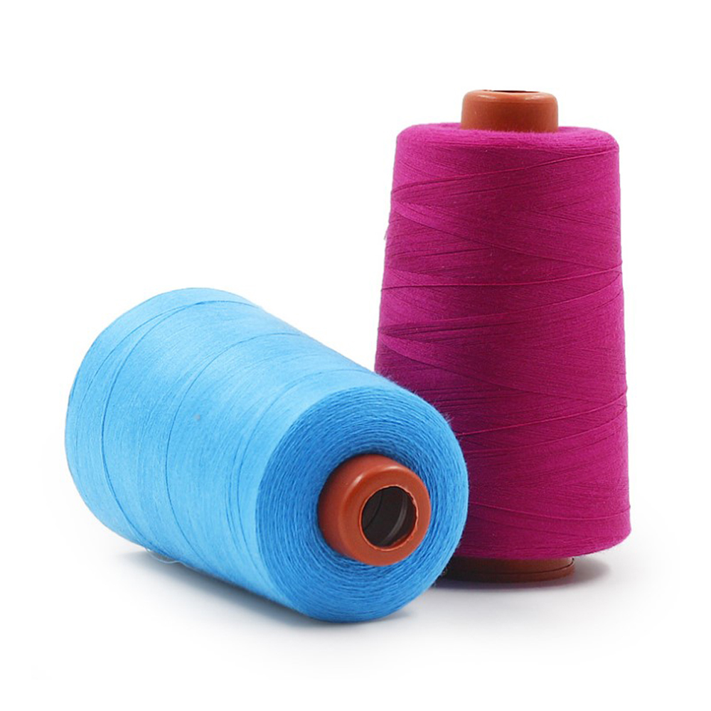 Factory price Dyed 40/2 sewing thread 100% polyester spinning yarn spun stock 