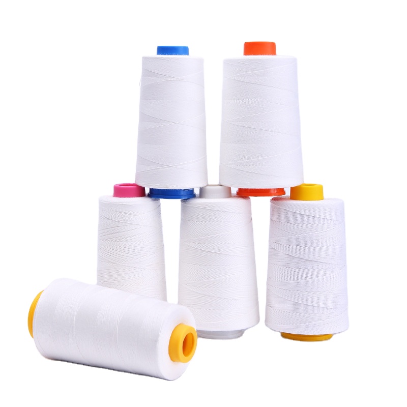 100% Spun 20/4 Overlock Sewing Thread Embroidery Polyester Thread Price For Machine