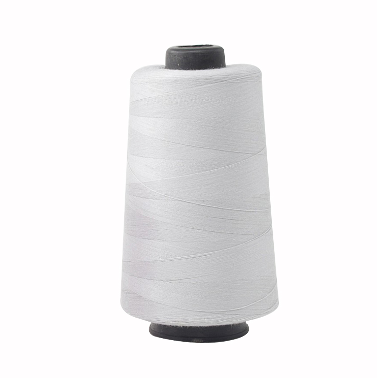 White Sewing Spun Polyester Thread 30/2 sewing supplies for Weaving and sewing