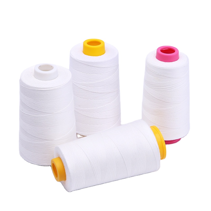 100% Spun 20/4 Overlock Sewing Thread Embroidery Polyester Thread Price For Machine