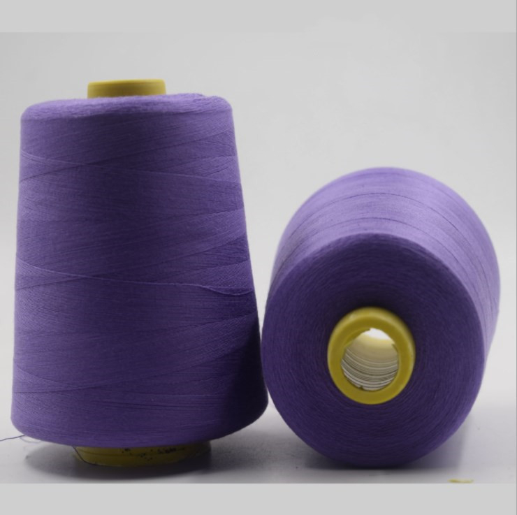 100% Spun 20/4 Overlock Sewing Thread Embroidery Polyester Thread Price For Machine